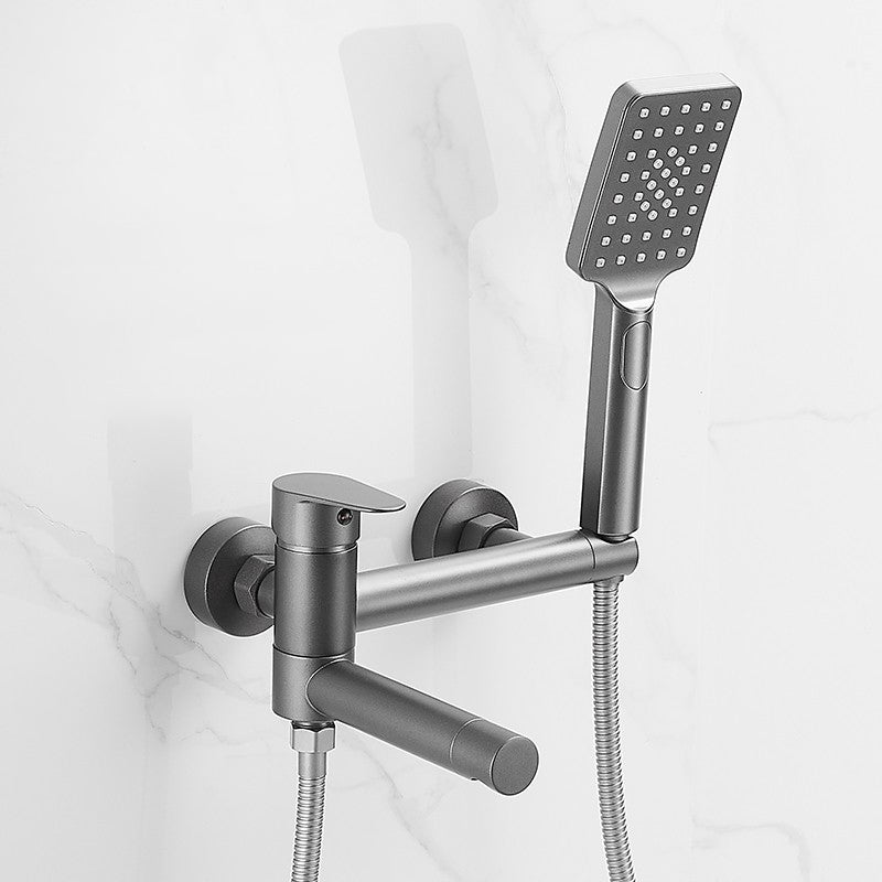 BowLift | Wall-mounted metal bathtub faucet low arch single lever bathtub faucet trim