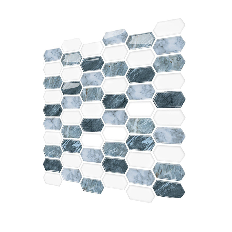BowLift | Polygon Peel and Stick Wall Tile PVC 30 cm x 30 cm Peel and Stick Tile for the Kitchen