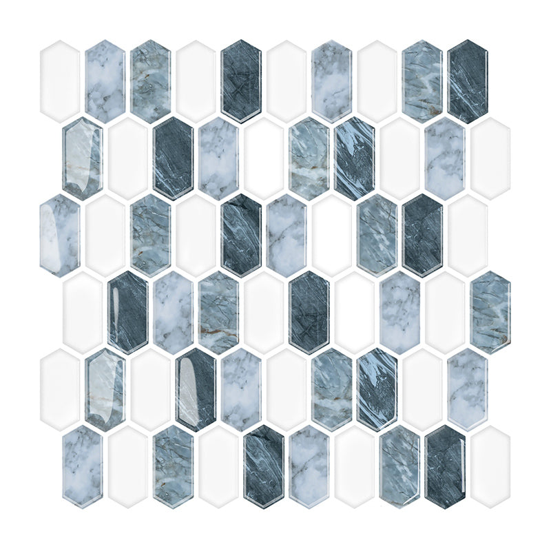 BowLift | Polygon Peel and Stick Wall Tile PVC 30 cm x 30 cm Peel and Stick Tile for the Kitchen