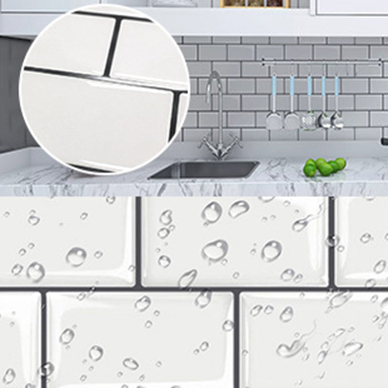 BowLift | Polygon Metal Peel and Stick Back Wall Tile PVC Peel and Stick Tile for the Kitchen