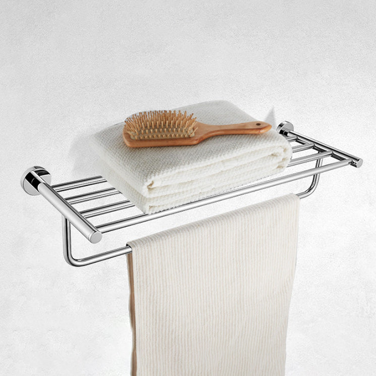 BowLift | Polished Chrome Modern Bathroom Accessories Set with Towel Bar/Paper Holder
