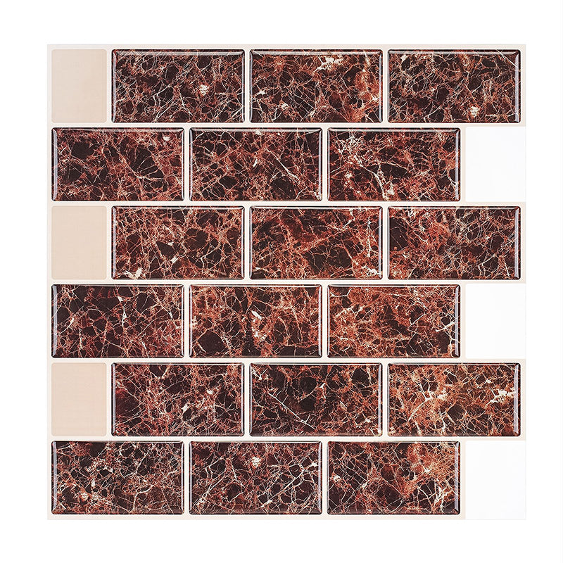 BowLift | Pattern Matte Color Stone Peel and Stick Mosaic Tile Peel and Stick Tile Set of 2