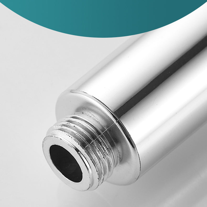 BowLift | Modern Standard Shower Head Round Metal Adjustable Spray Pattern Shower Head