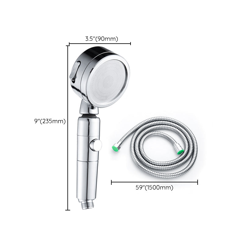 BowLift | Contemporary Handheld Showerhead Round 3 Settings Sprayhead in Silver