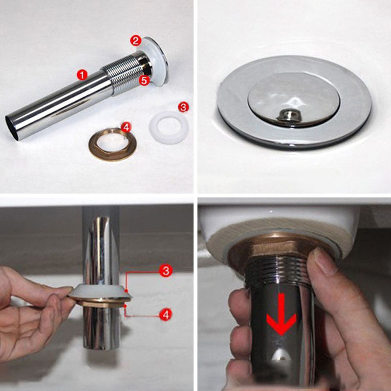 BowLift | Contemporary Sink Porcelain Water Trough with Round Shape (Faucets Not Included)