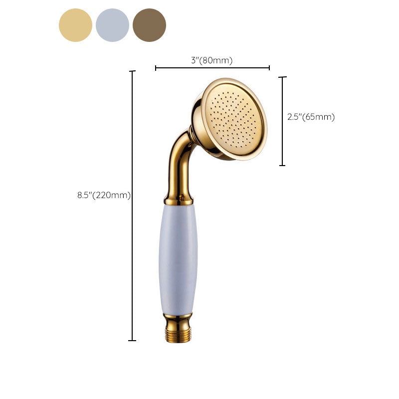 BowLift | All-Copper Single-Function Handheld Showerhead European Style Antique Rain Showerhead