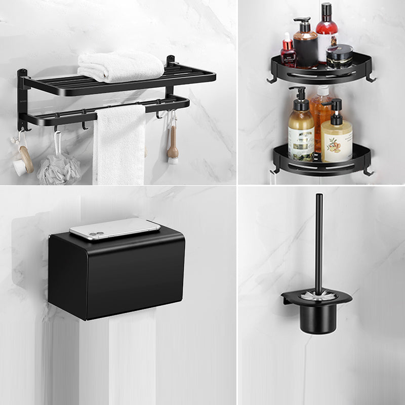 BowLift | Matte black bathroom accessory set Modern bathroom accessory hardware set