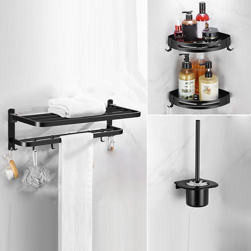 BowLift | Matte black bathroom accessory set Modern bathroom accessory hardware set