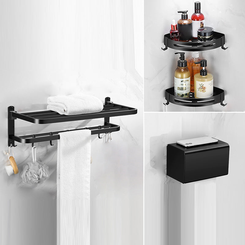 BowLift | Matte black bathroom accessory set Modern bathroom accessory hardware set