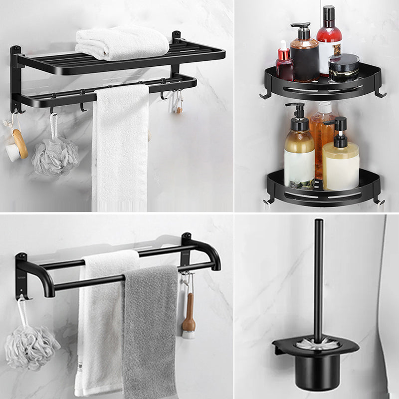 BowLift | Matte black bathroom accessory set Modern bathroom accessory hardware set
