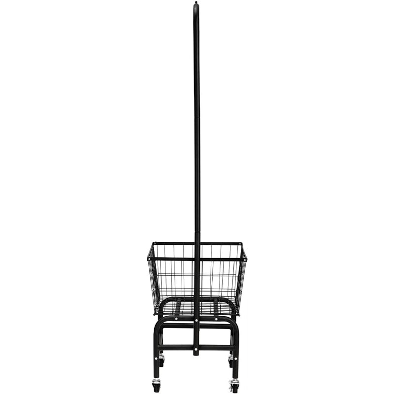 BowLift | Wire Laundry Cart with Clothes Rack Rolling Laundry Butler with Wire Storage Rack with Casters