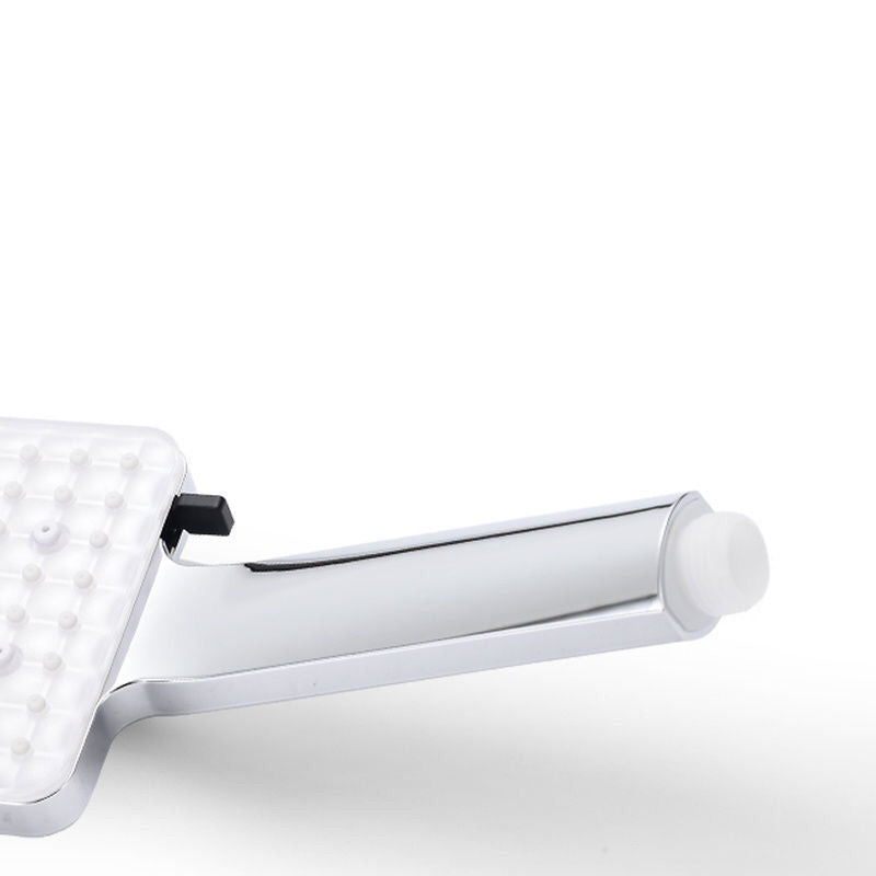 BowLift | Contemporary Showerhead Square Handheld Showerhead in Silver
