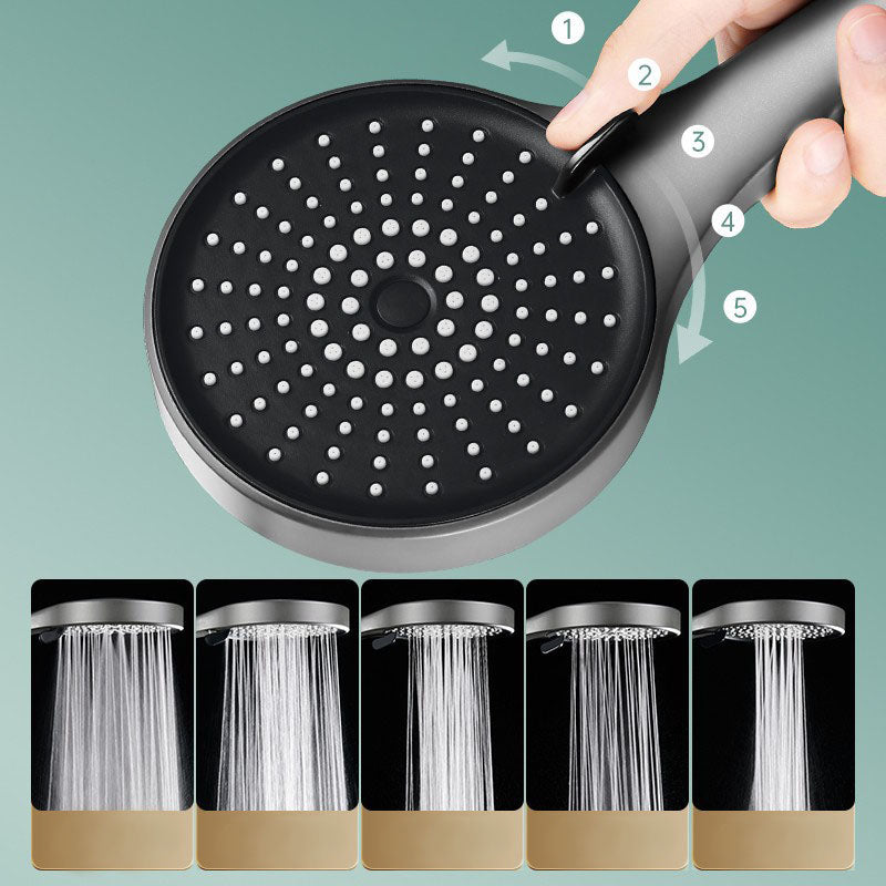 BowLift | Plastic Handheld Shower Head Round Handheld Showerhead with Self-Cleaning