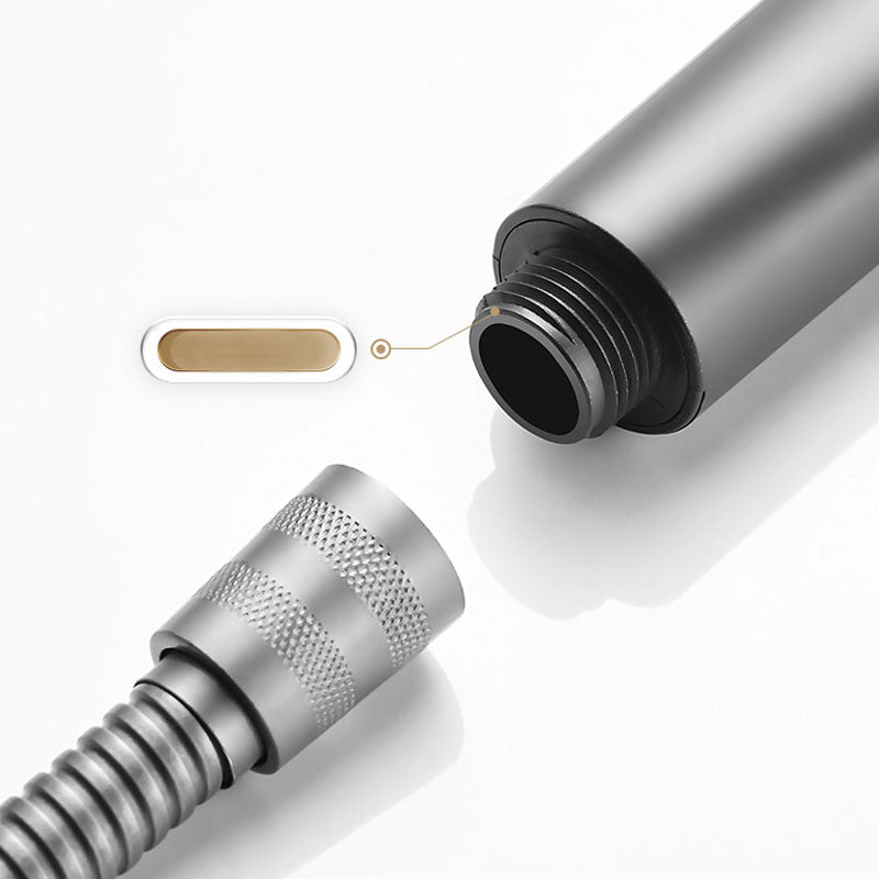BowLift | Plastic Handheld Shower Head Round Handheld Showerhead with Self-Cleaning