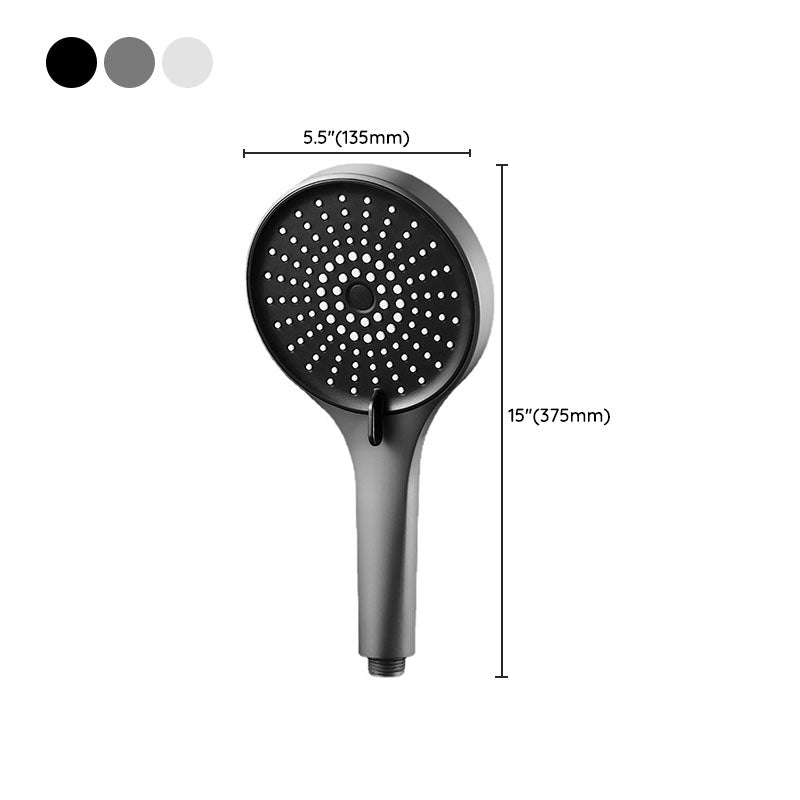 BowLift | Plastic Handheld Shower Head Round Handheld Showerhead with Self-Cleaning