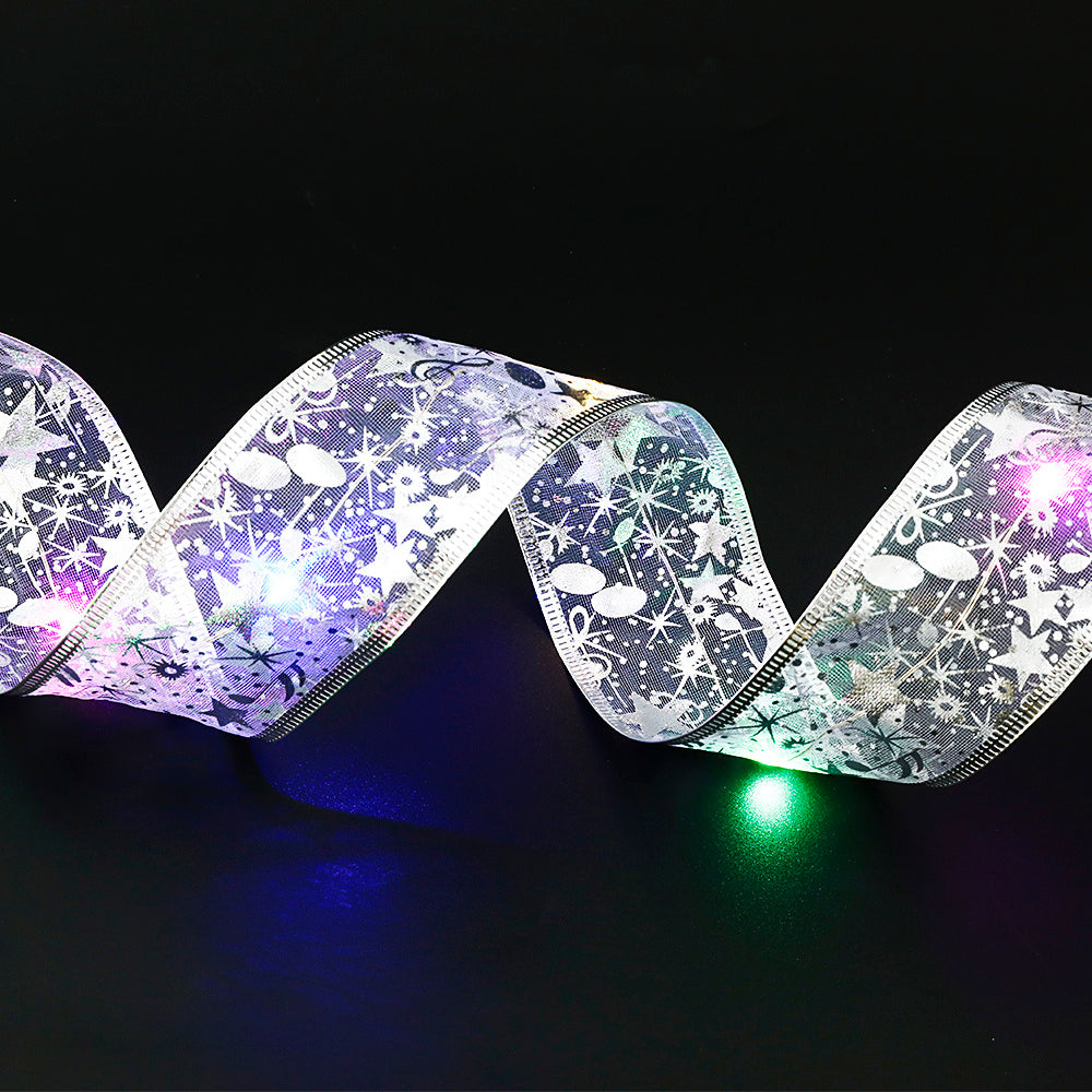 BowLift | Decorative Ribbon with Colorful LED Lighting – 5cm Wide Fabric Light Ribbon
