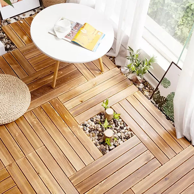 BowLift | Parquet Pine Floor Tile Waterproof Click Lock Traditional Hardwood Floor for Living Room