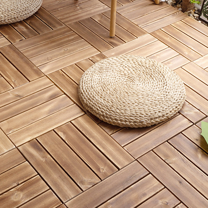 BowLift | Pine Floor Tile Water Repellent Click-Lock Traditional Wood Floor for Living Room