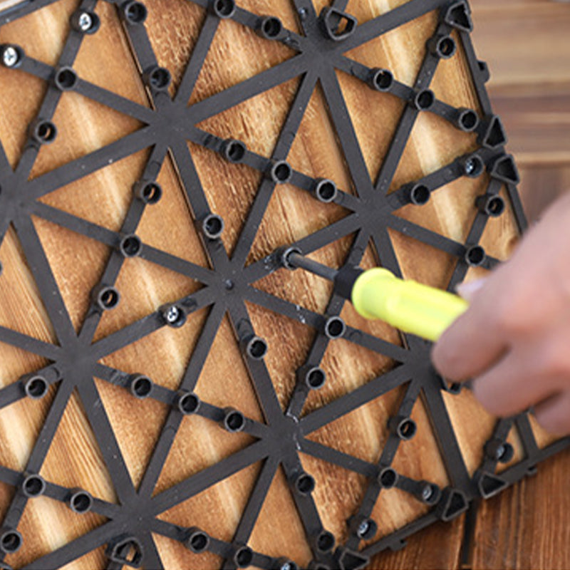 BowLift | Pine Floor Tile Water Resistant Click-Lock Traditional Wood Floor for Living Room