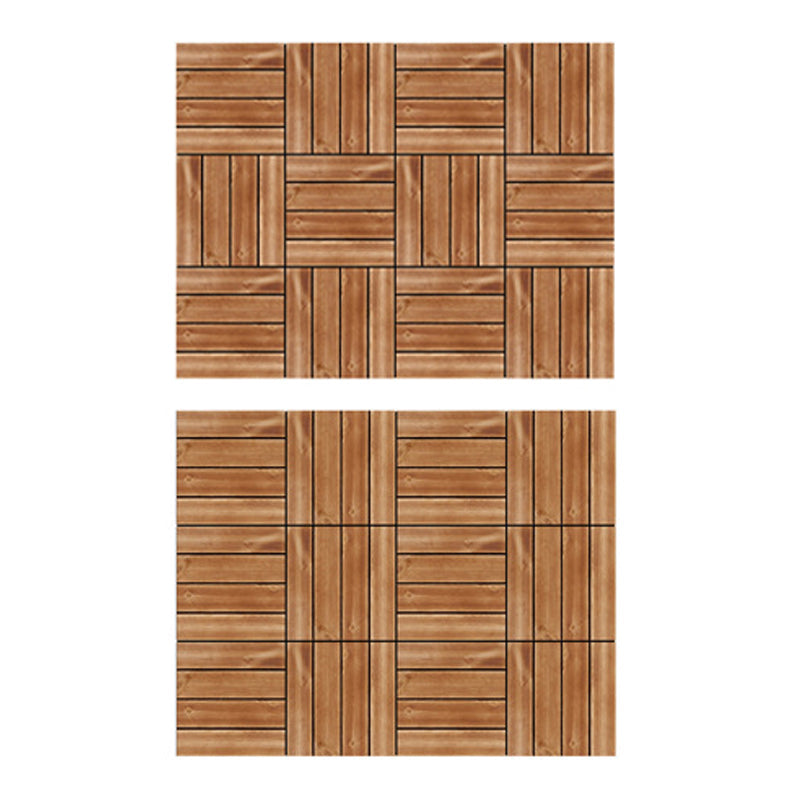 BowLift | Pine Floor Tile Water Repellent Click-Lock Traditional Wood Floor for Living Room