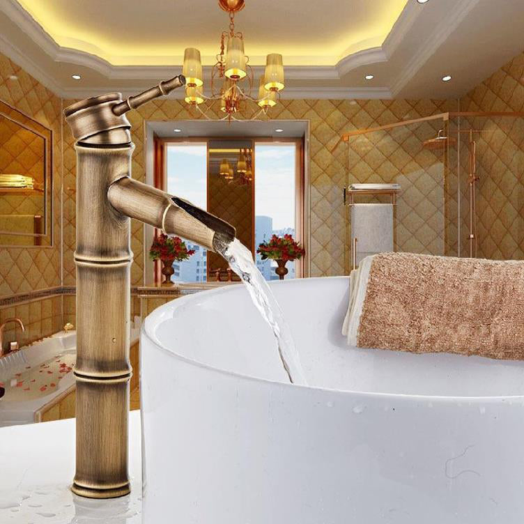 BowLift | Brass Country Basin Tap Single Hole Sink Faucet for Bathroom