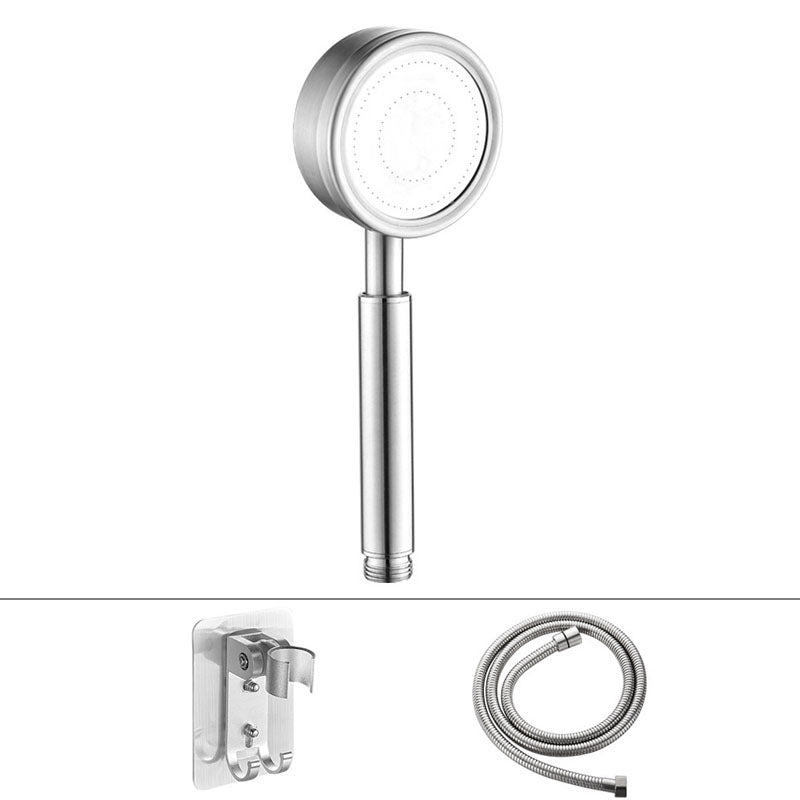 BowLift | Classic Shower Head Round Metal Handheld Shower Head in Silver