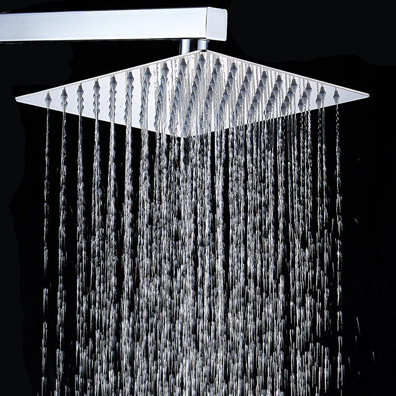 BowLift | Showerhead Square Wall-Mounted Rain Spray Stainless Steel Showerhead