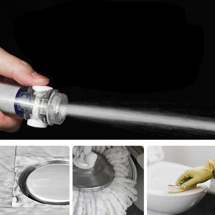 BowLift | Silver Hand Shower Standard Round Showerhead Combo