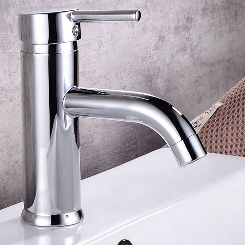 BowLift | Modern Brass Bathroom Sink Faucet Round Lever Handles Sink Faucet