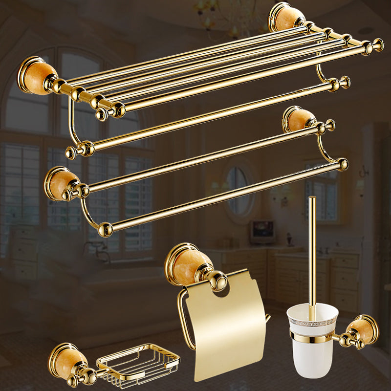 BowLift | Polished Gold Bathroom Set Metal Bathroom Accessories Hardware Set