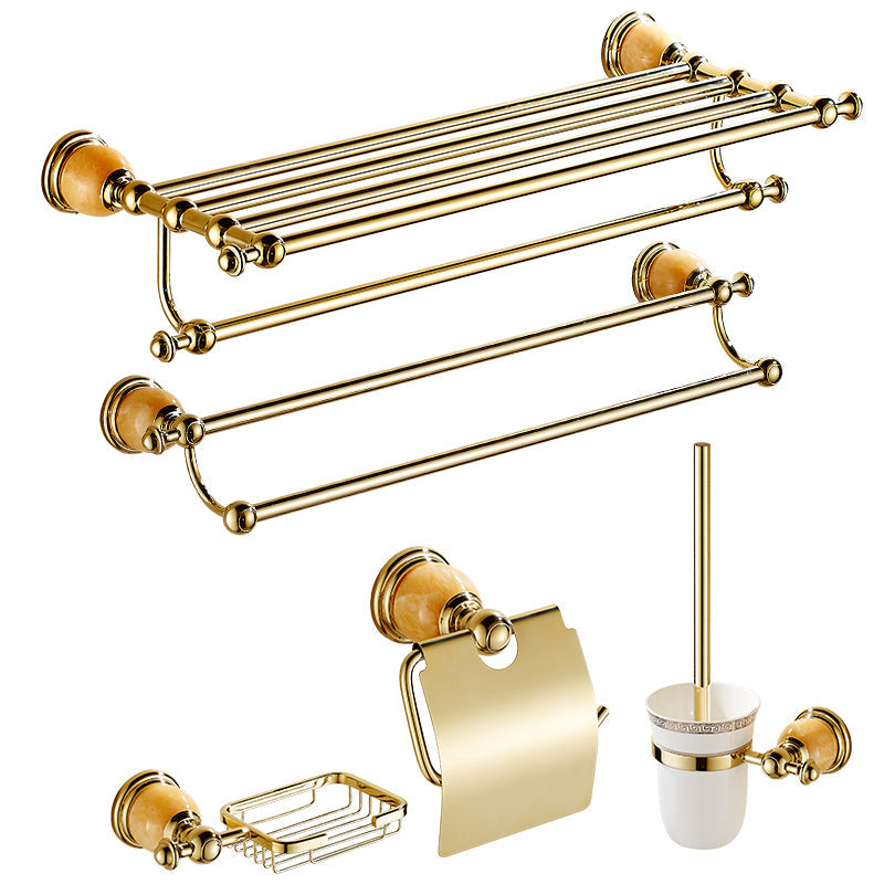 BowLift | Polished Gold Bathroom Set Metal Bathroom Accessories Hardware Set