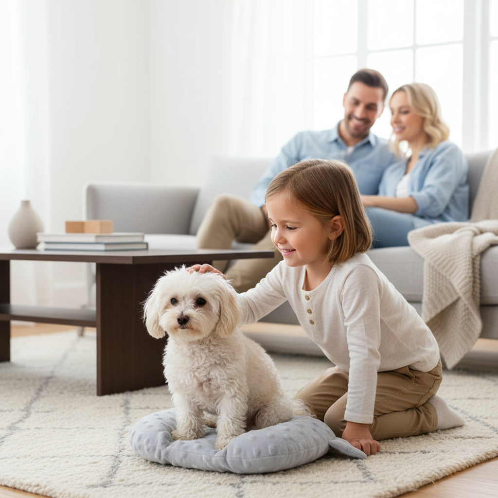 BowLift | Cozy U Shaped Cartoon Sleep Pad for Small Dogs