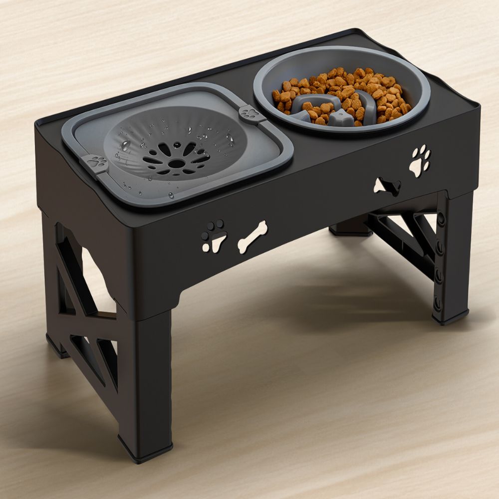 BowLift | Dog Bowl Raised Adjustable Slow Feeder Stand