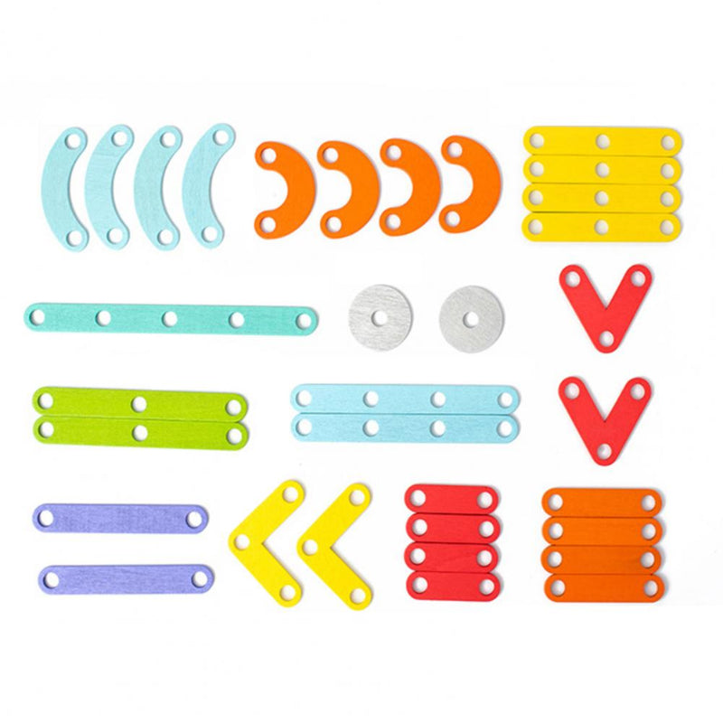 BowLift | Montessori Toys Pegboard Puzzle, Wooden Educational Board for Toddlers