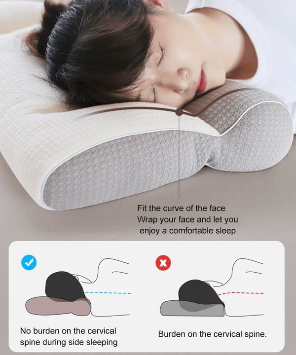 BowLift | Sleep-improving neck pillow with comfort support of goose down