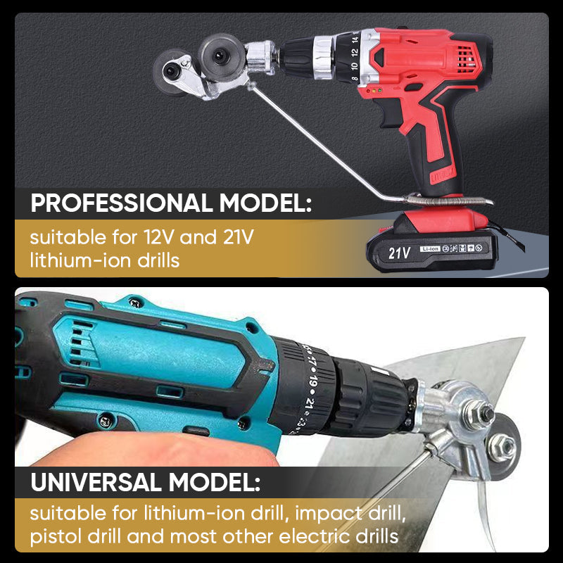 BowLift | Electric Drill Shears Attachment Cutter Nibbler