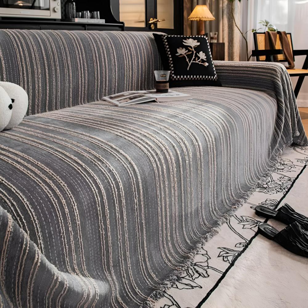 BowLift | Regal Stripes Chenille Sofa Cover