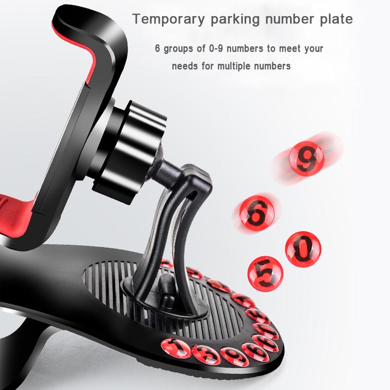 BowLift | Car Dashboard Phone Holder with Parking Number