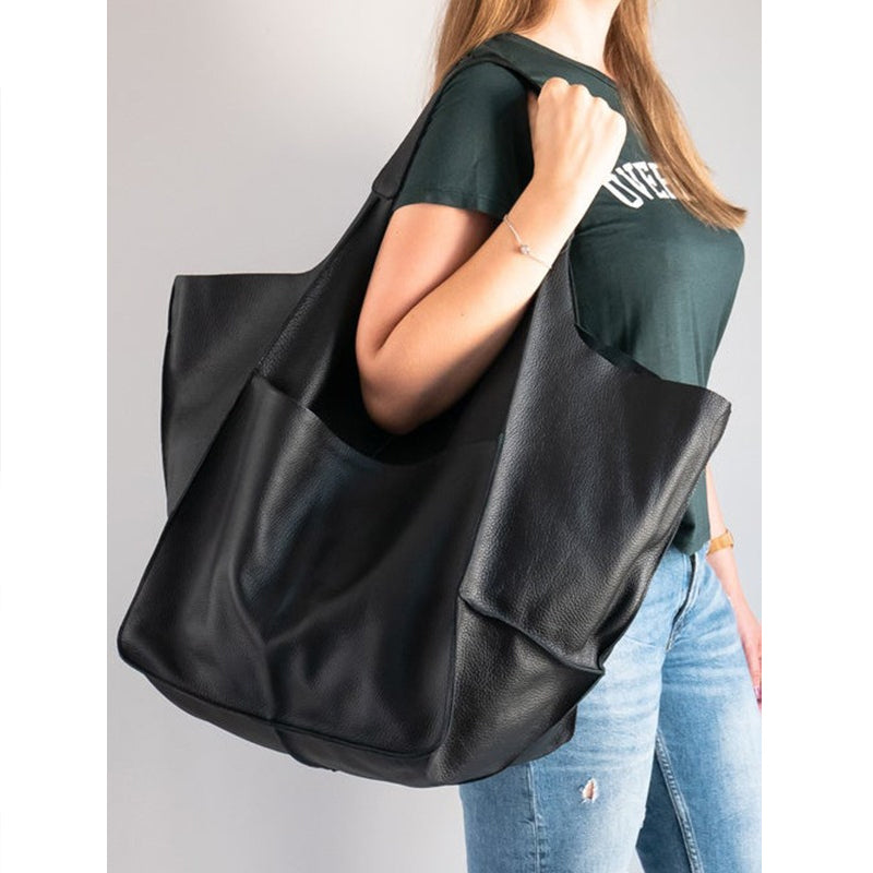 BowLift | Oversized leather weekend handbags for women