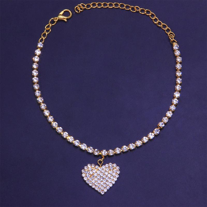 BowLift | Fashion Heart Rhinestone Anklet