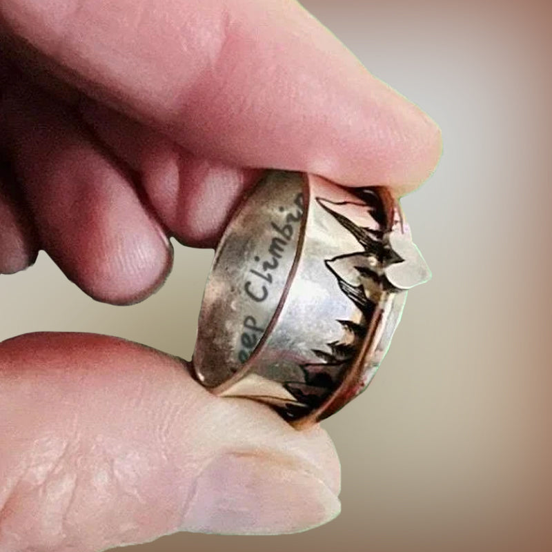 BowLift | Climbing Further Silver Ring