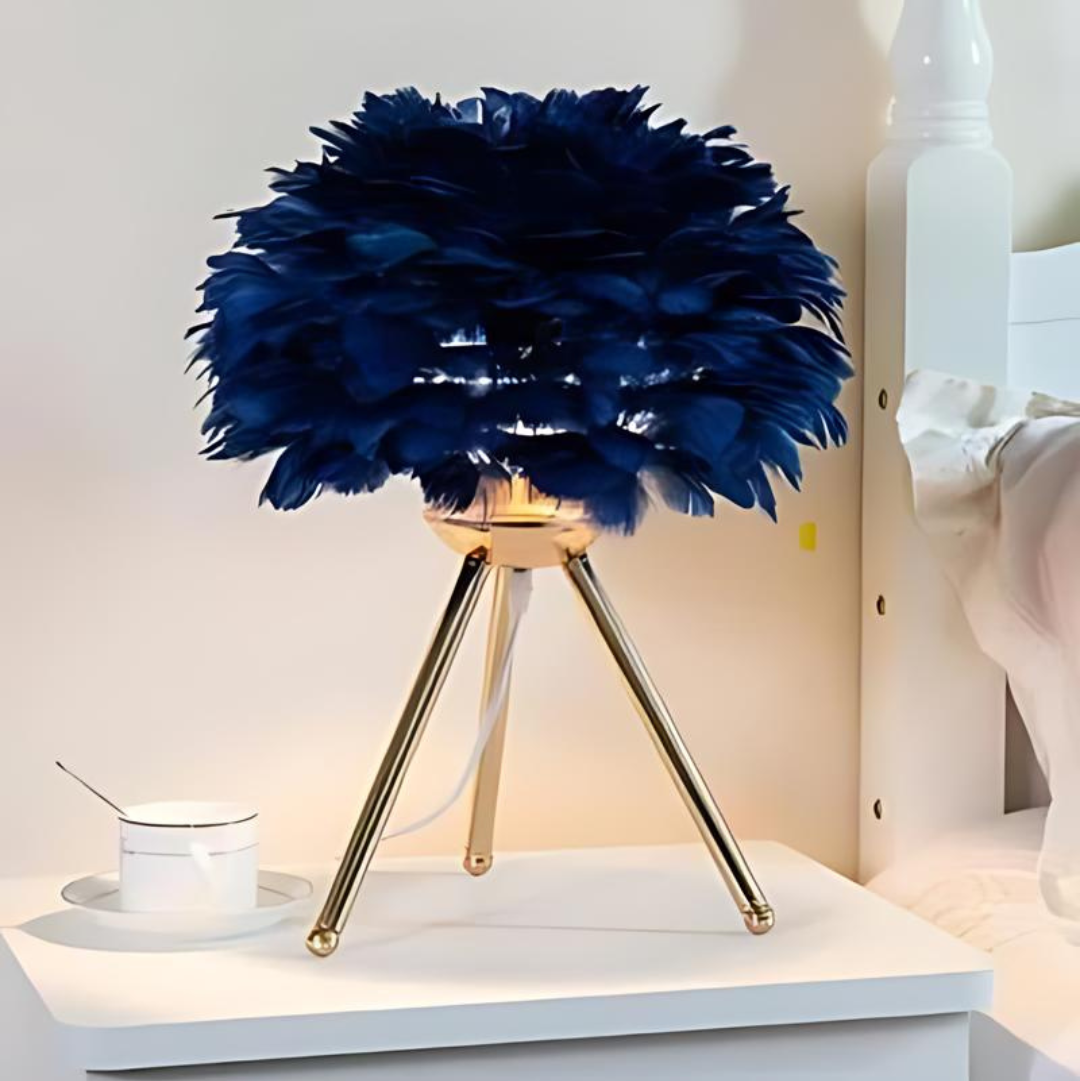 BowLift | Luxury Table Lamp with Soft Feathers