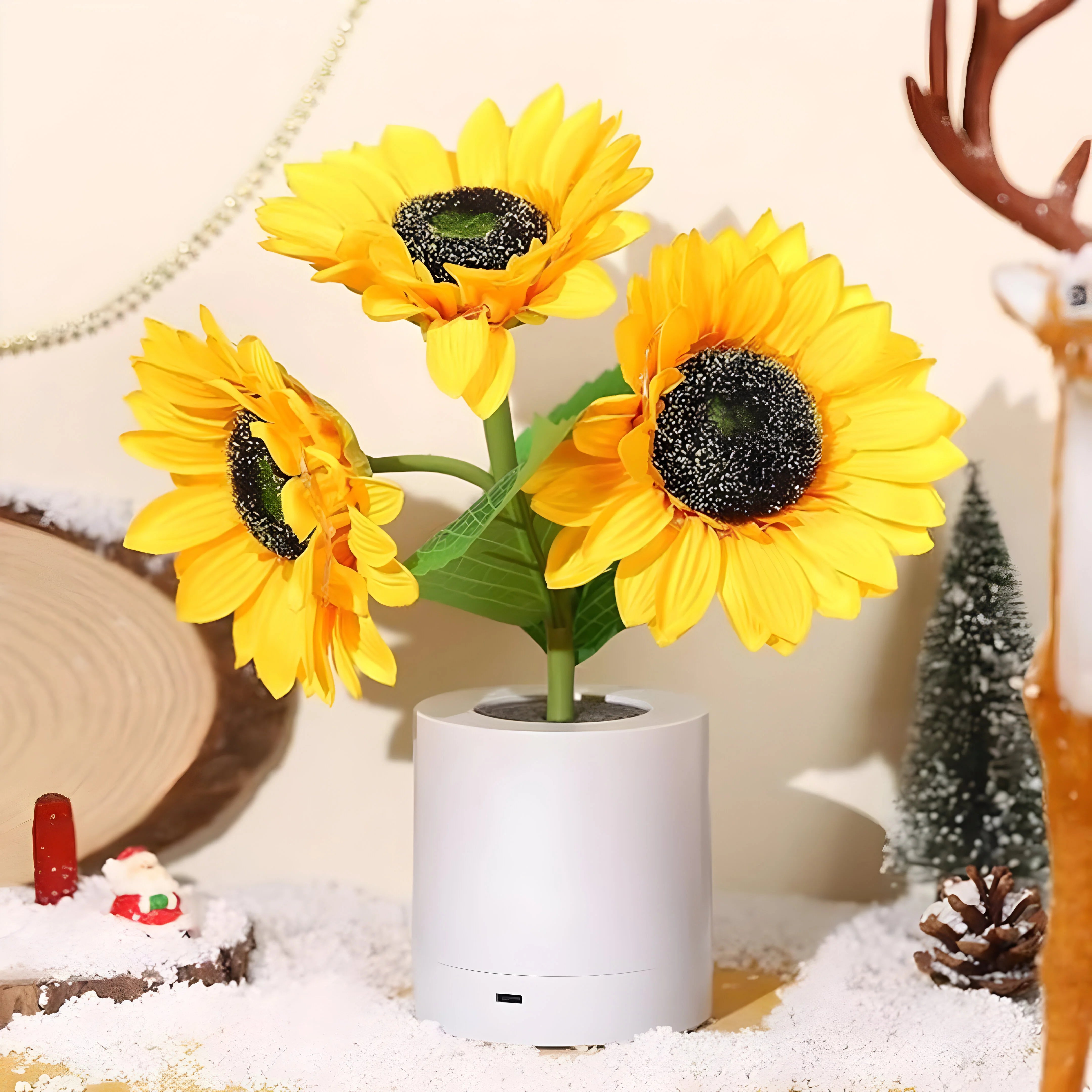LunaraBloom - Radiant Sunflower LED Table Lamp