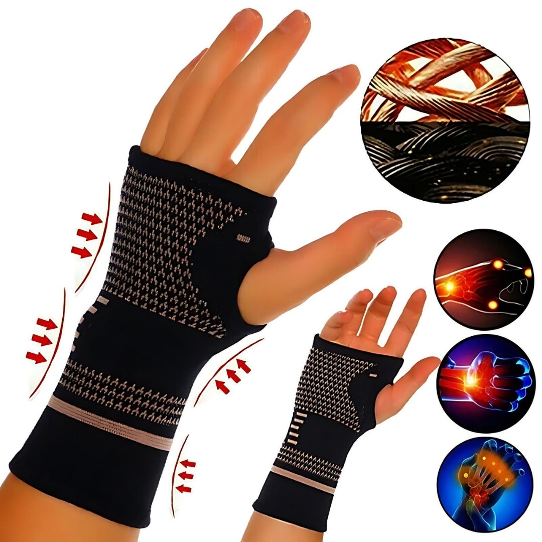 BowLift | FlexSupport Wrist Brace with Heat Pad for Back Pain – Breathable Support for Injuries, Chronic Pain & Post-Surgery Recovery