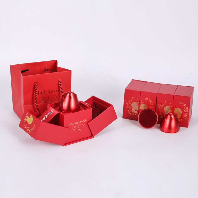 BowLift | I love you roses bloom necklace in 100 languages gift set