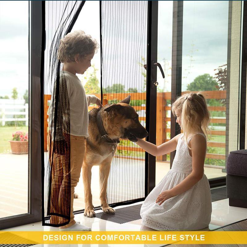 BowLift | Magnetic fly screen door with full frame Velcro closure