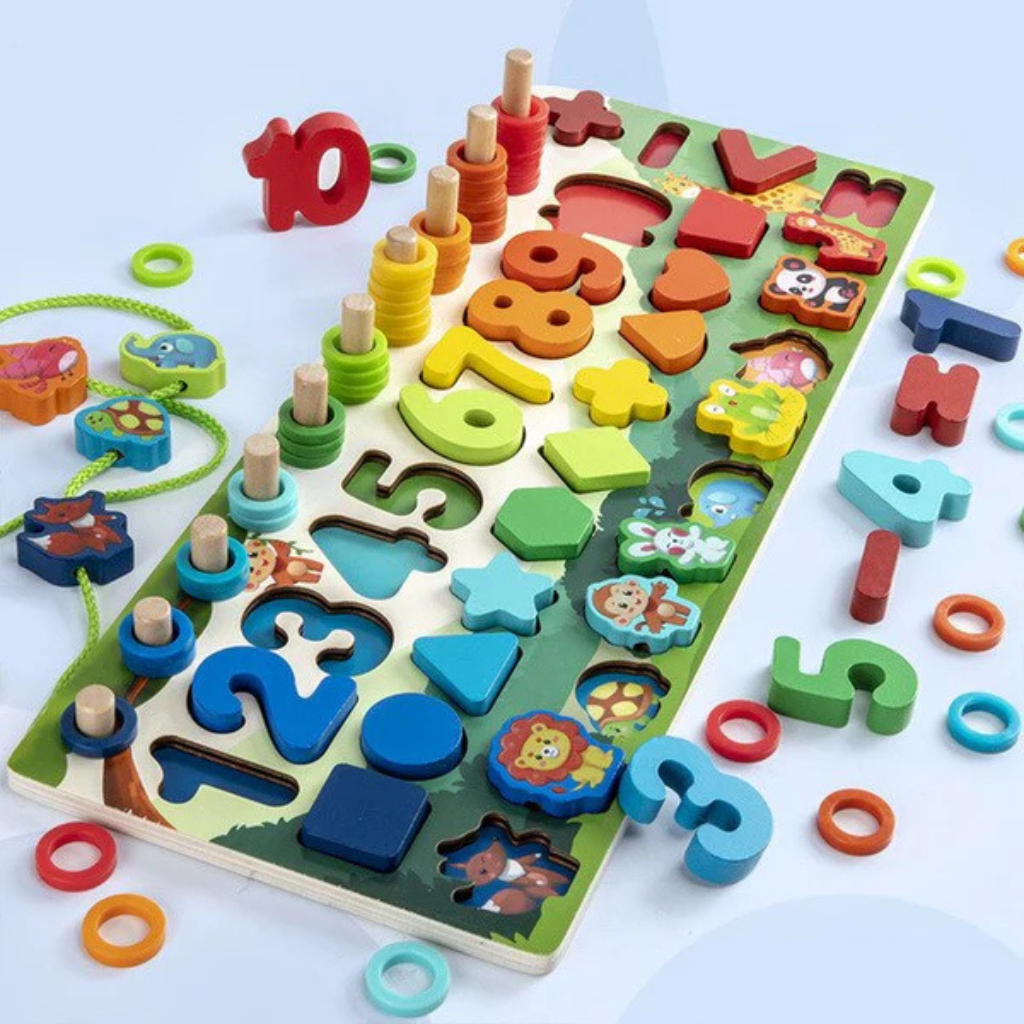 BowLift | Educational Wooden Toys Montessori Puzzle Board