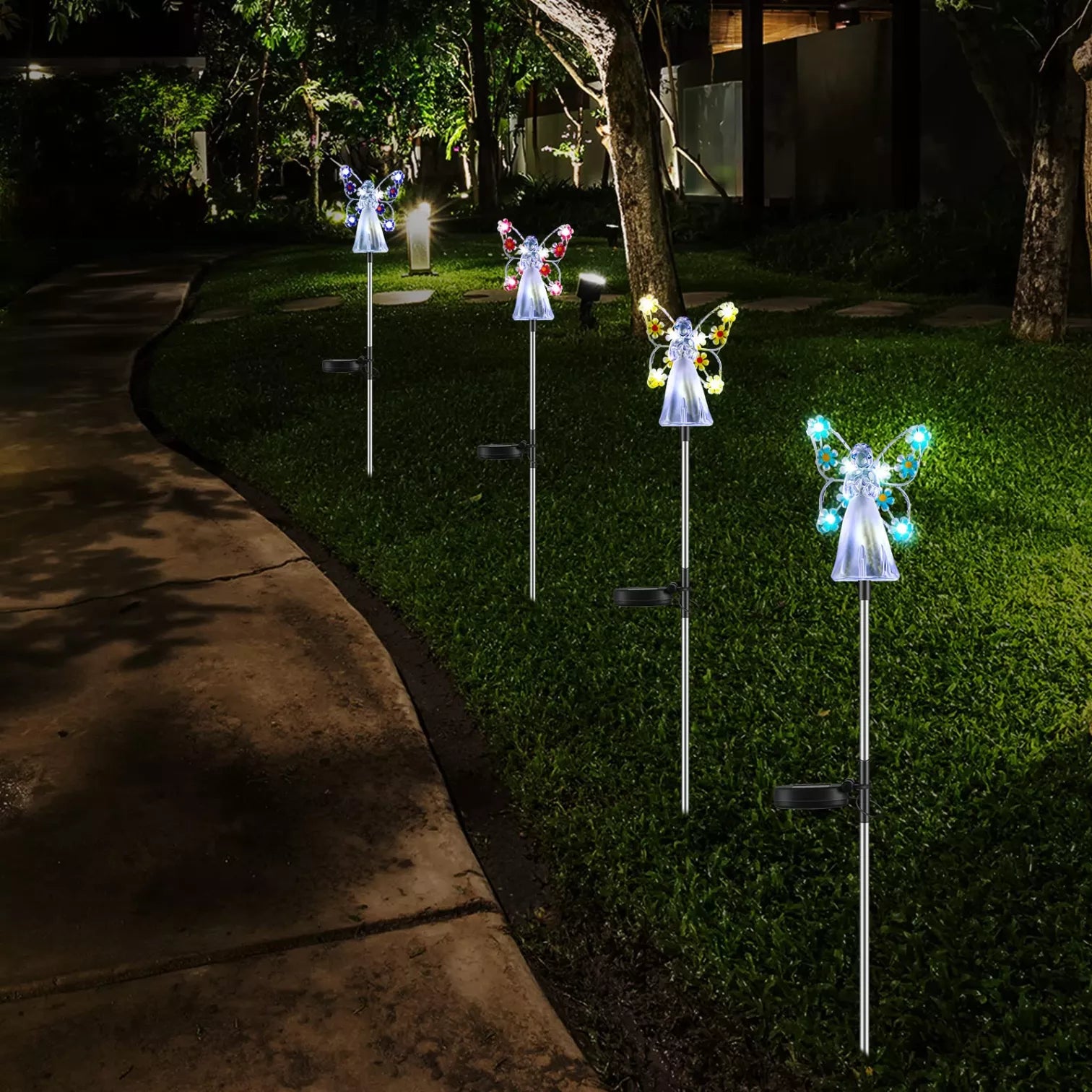 BowLift | Luminous Haven Solar Angel LED Garden Light – Elegant Outdoor Illumination for Gardens and Memorials
