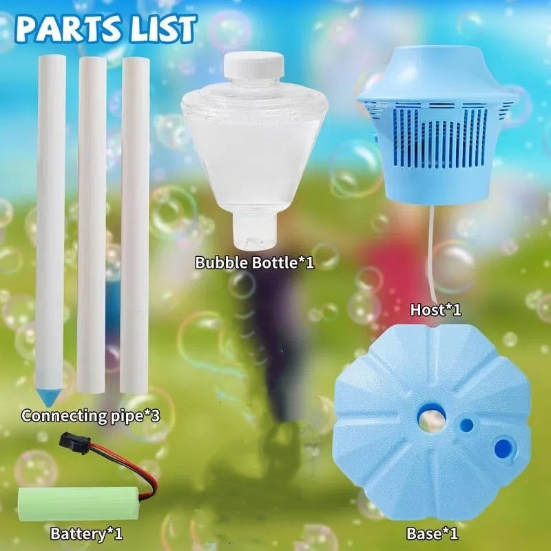 BowLift | Automatic Bubble Maker for Kids | BubbleFun Magical Bubble Play | 20,000+ Bubbles/Min | Adjustable Height | Portable