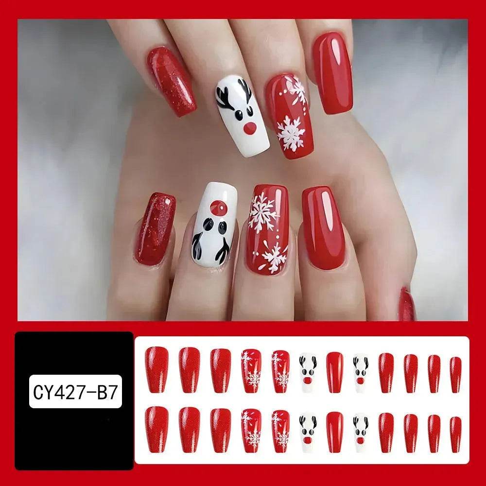 BowLift | 24pcs Christmas False Nail Decal stickers
